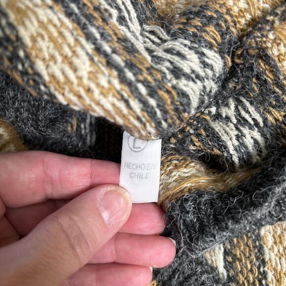 Fair Isle Womens Cardigan Sweater Size Large Button Up Cozy Comfy Preppy Classic - Picture 4 of 8